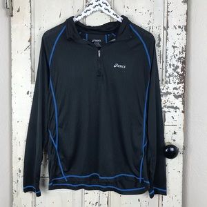 Men’s active ASICS long sleeve quarter zip